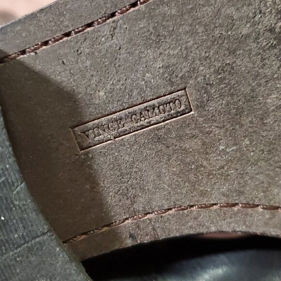 VINCE CAMUTO Black Leather Boots - Size 6 1/2 - Picture 11 of 11